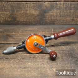 Vintage Stanley No: 803 Double Pinion Egg Beater Hand Drill - Refurbished