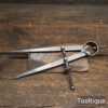 Vintage Moore & Wright 7” Spring Silver Steel Dividers - Refurbished Ready To Use