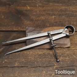 Vintage Moore & Wright 7” Spring Silver Steel Inside Callipers - Good Condition