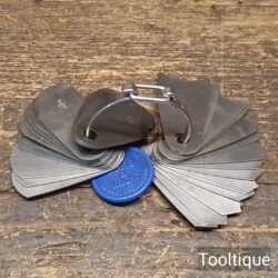 Vintage Moore & Wright 198A Imperial Internal External Radius Gauge - Good Condition