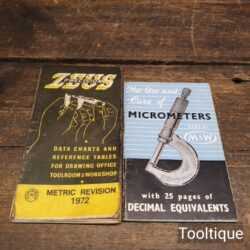 2 No: Vintage Engineers Pocket Books by Moore & Wright & ZEUS