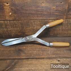Vintage Carbon Steel English Pair Gardening Shears - Sharpened Ready To Use