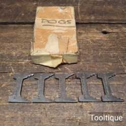 5 No: Vintage I. Sorby Sheffield ½” Forged Steel Pinch Dogs - Good Condition