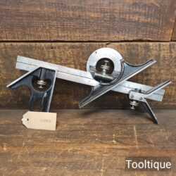 Vintage Moore & Wright Combination Set Square Centre Finder & Protractor Bevel
