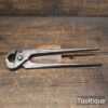 Vintage 10” Long Farriers Lindstrom Pincer Pliers - Refurbished Ready To Use
