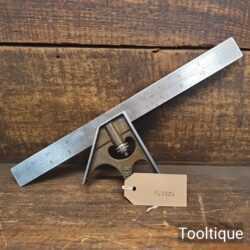  Vintage Rabone & Sons No: 1901 Adjustable Set Square With Imperial Ruler