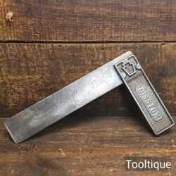 Vintage 9” Henry Disston Steel Carpenters Square - Fair Condition