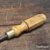 Rare Antique Herring & Son 2” Wide Shallow In-Cannel Gouge Chisel - Refurbished