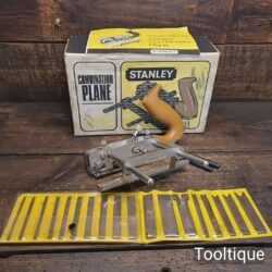 Vintage Boxed Near Mint Stanley No: 13-050 Combination Plough Plane