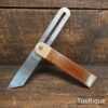 Vintage 9” Mahogany Brass Woodworking Bevel 9” Blade - Refurbished