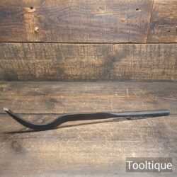 Vintage Full Length Cast Steel 13/32” Wide Swan Neck Mortice Chisel - Sharpened