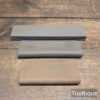 3 No: Vintage Carborundum & India Oil Stones - Refurbished Ready To Use