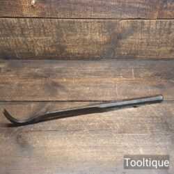 Vintage Full Length Cast Steel 9/16” Wide Swan Neck Mortice Chisel - Sharpened