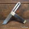 Vintage 9” Ebony Brass Woodworking Bevel 9” Blade - Refurbished