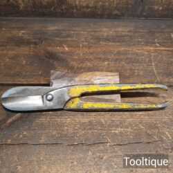 Vintage Footprint Sheffield No: 222-10” Flat Tin Snips - Sharpened Ready To Use