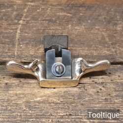 Unusual Vintage Luthiers Curved Rounded Small Cast Brass Spokeshave - Refurbished
