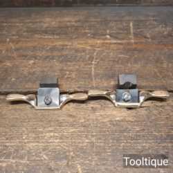 Vintage Small Pair Brass Luthiers Spokeshaves - Refurbished Ready To Use