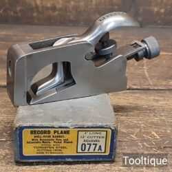 Vintage Boxed Record No: No: 77A Bullnose Plane Complete - Fully Refurbished