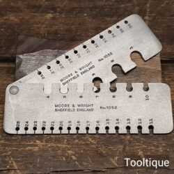 Vintage Moore & Wright No: 1052 Wire Gauge - Good Condition