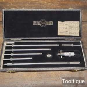 Crisp Vintage Moore & Wright No: 58 Internal Micrometer Boxed Set