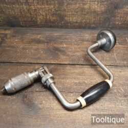 Vintage Stanley No: 73 Mrk 3 Carpenters Ratchet Brace 10” Swing Refurbished