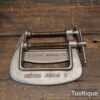 Vintage Pair Of Record Junior 3” Nickel Plated G Clamps - Good Condition