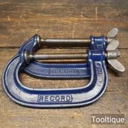 Vintage Pair Of Record 4” G Clamps - Refurbished Good Condition