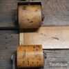 2 No: Vintage Wooden Rollers One by Ridgley With Boxwood Roller