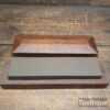 Vintage 8” x 2” Natural Fine Grade Honing Stone in Mahogany Box - Lapped Flat