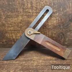 Vintage Marples Mahogany Brass Carpenters Bevel 7 ½” Blade - Good Condition