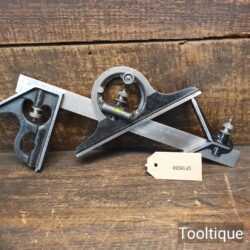 Vintage Chesterman Combination Square Set - Refurbished Ready To Use