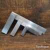 Vintage Set 3 No: Moore & Wright No: 400 Silver Steel Precision Engineering Squares