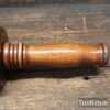 Bespoke Hand Wood-Turned Reclaimed Old Lignum Vitae Mallet - Mahogany Handle
