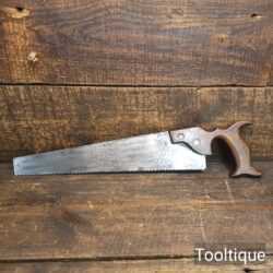 Vintage 14” Rip Saw with Beechwood Handle 8 TPI - Refurbished & Sharpened