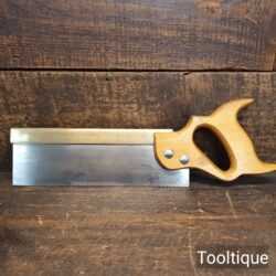 Vintage Roberts & Lee 10” Steel Back Dovetail Handsaw 14 TPI - Refurbished Sharpened