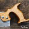 Vintage Roberts & Lee 10” Steel Back Dovetail Handsaw 13 TPI - Refurbished Sharpened