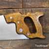 Vintage 26” Henry Disston USA Handsaw 5 TPI - Refurbished & Sharpened