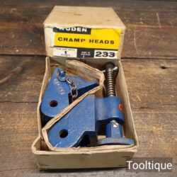 Vintage Boxed Woden No: 233 Sash Clamp Heads - Little Used Condition
