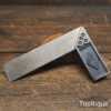 Vintage 4 ¾” British Made Carpenters Steel Set Square - Good Condition