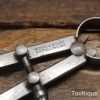 Vintage Moore & Wright 6” Straight Leg Spring Steel Dividers - Good Condition