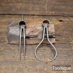 Vintage Quality L.S Starrett USA Pair Of 3 ½” Callipers & Dividers - Refurbished