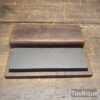 Vintage 6” x 2” Boxed Natural Welsh Slate Fine Grade Honing Stone - Lapped Flat