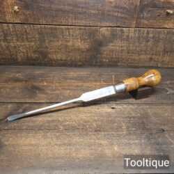 Vintage 18” Long Marples Turnscrew Screwdriver 3/8” Flat Drive - Refurbished