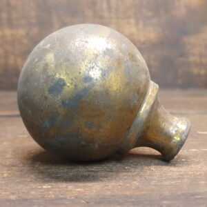 Antique Cast Brass Ball Bed Finial Antique Cast Brass Ball Bed Finial