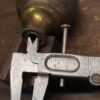Antique Cast Brass Ball Bed Finial