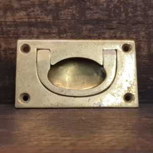 Antique Recessed Cast Brass Drop Pull