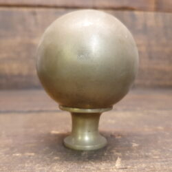 Antique Round Cast Brass Bed Finial