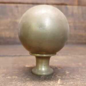 Antique Round Cast Brass Bed Finial Antique Round Cast Brass Bed Finial