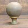Antique Round Cast Brass Bed Finial