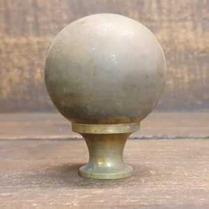 Antique Round Cast Brass Bed Finial Antique Round Cast Brass Bed Finial